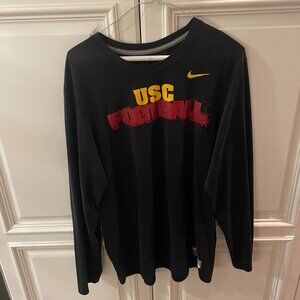 USC black long-sleeve t-shirt